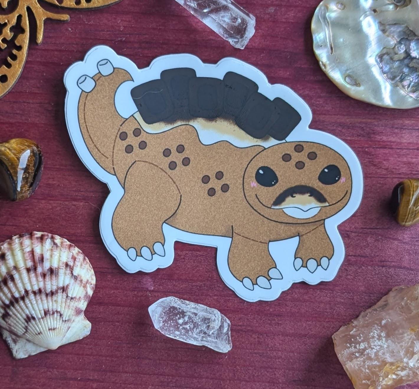 Kawaiinos Stegos'morus Stegosmorus Kawaii Dino Dinosaurs Stegosaurus Vinyl Sticker