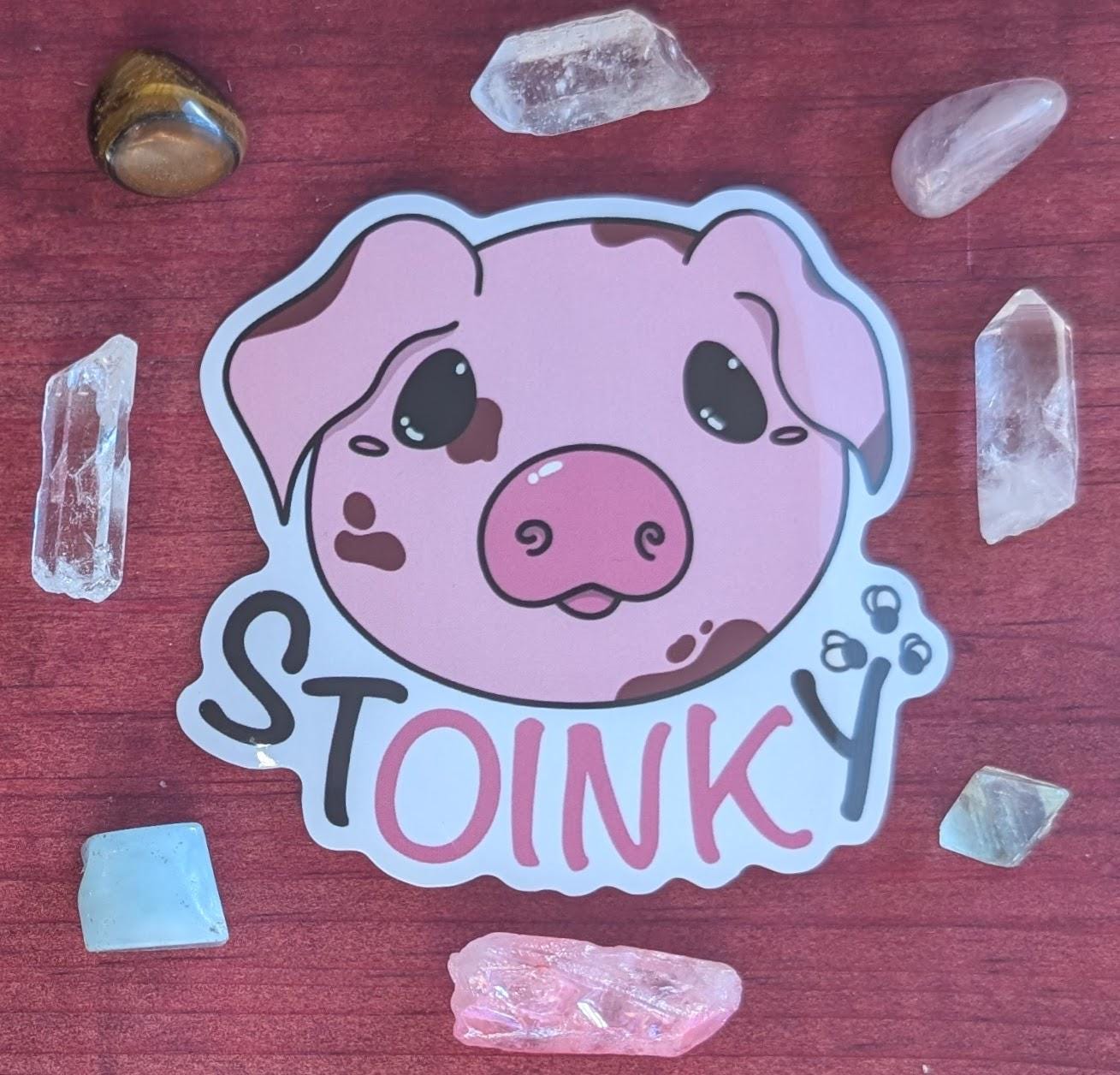 Stoinky Oink Pig Vinyl Sticker