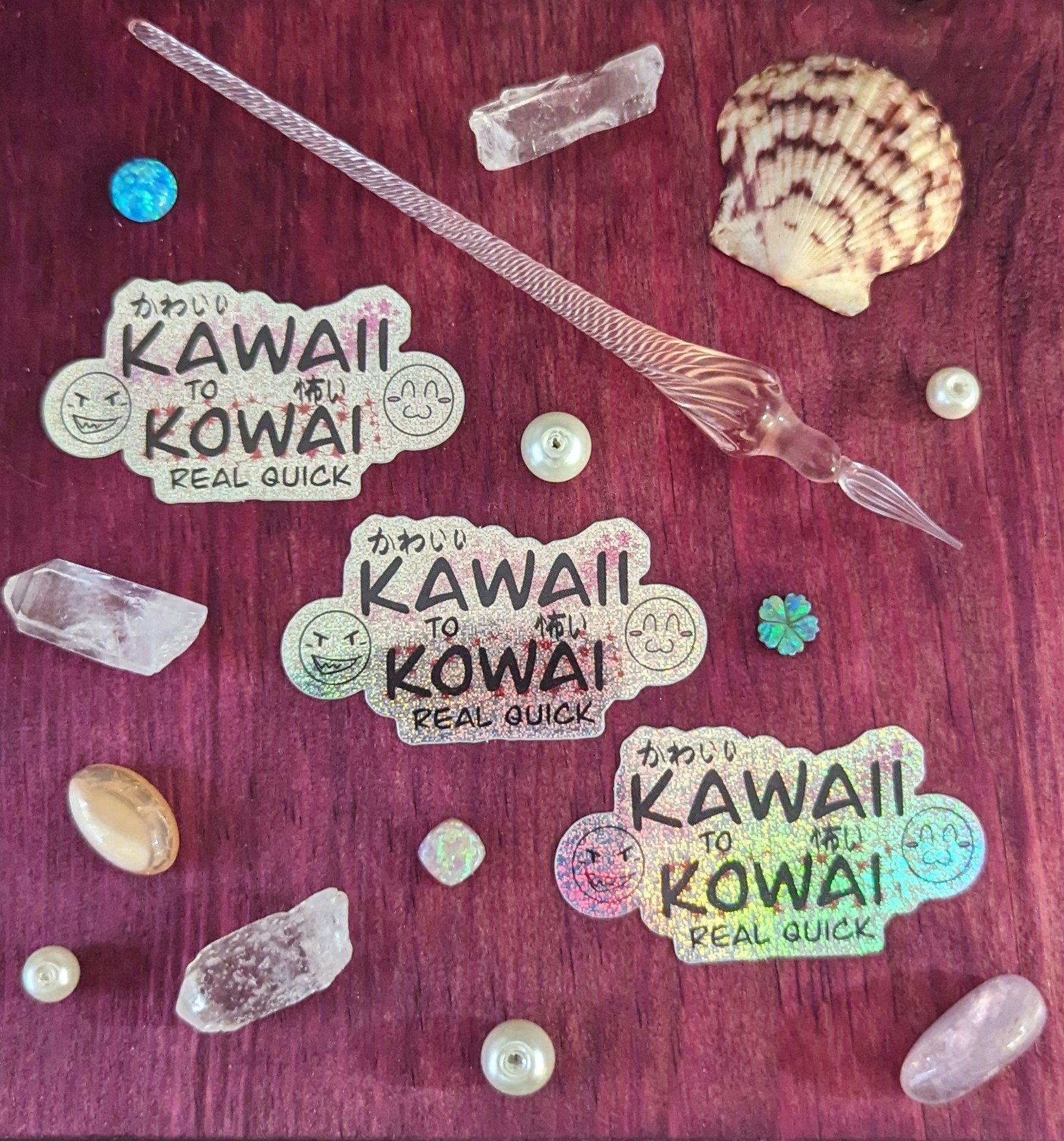 Kawaii to Kowai Real Quick Cute to Scary Sticker