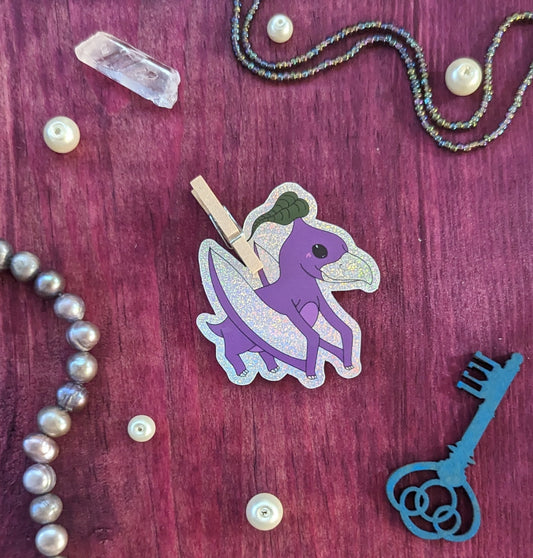 Kawaiinos Taro-Dactyl Kawaii Dinos Dinosaur Pterodactyl Sticker