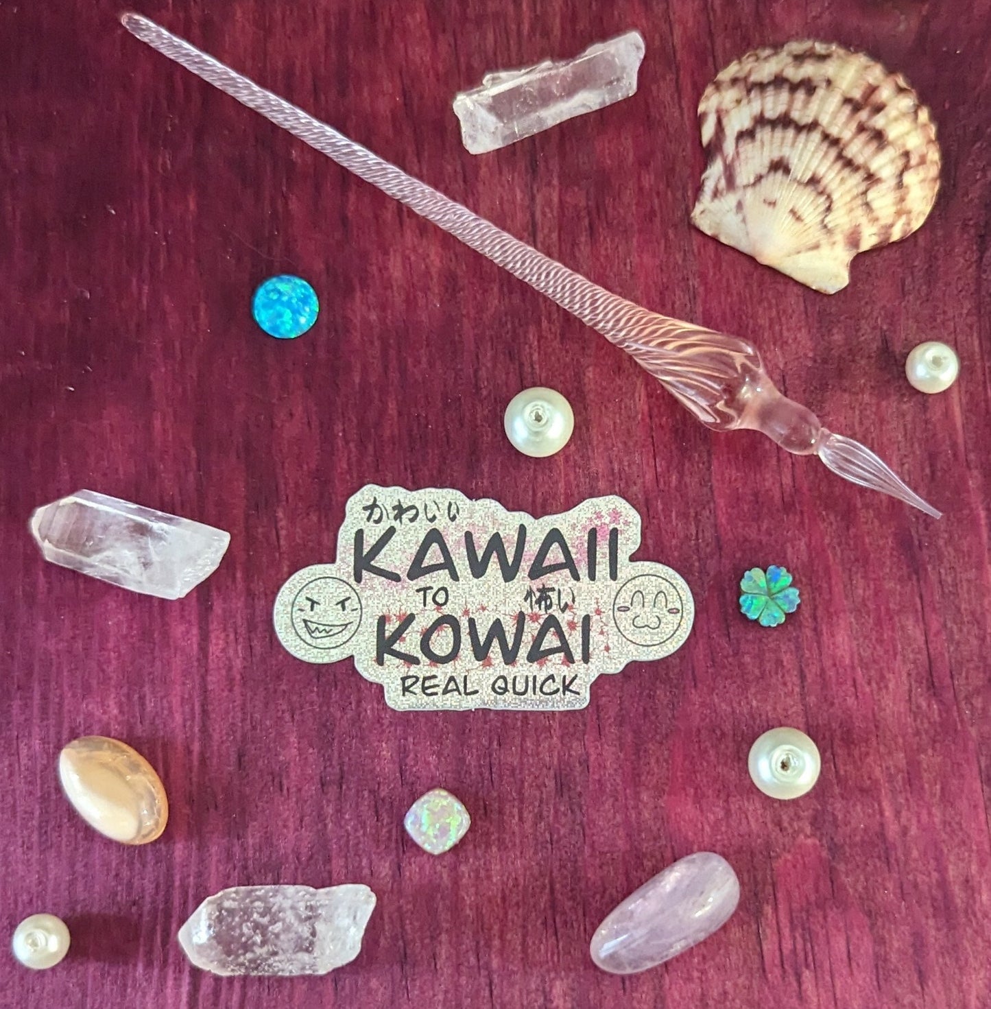 Kawaii to Kowai Real Quick Cute to Scary Sticker