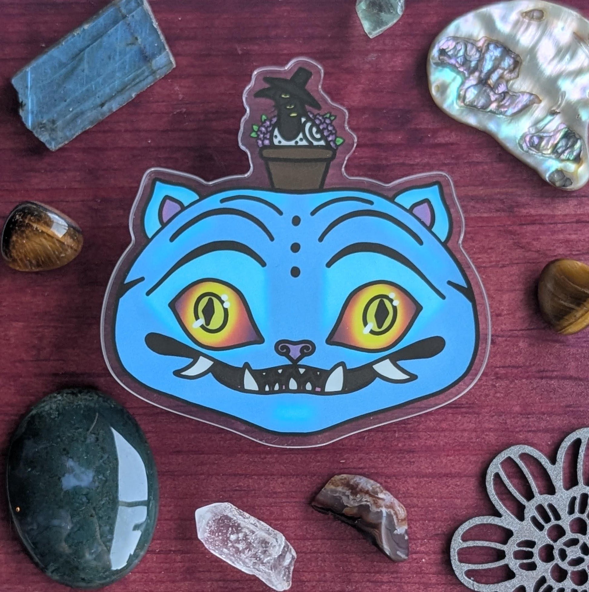 Derpy and Sussie Pin Korean Tiger Kawaii Magpie