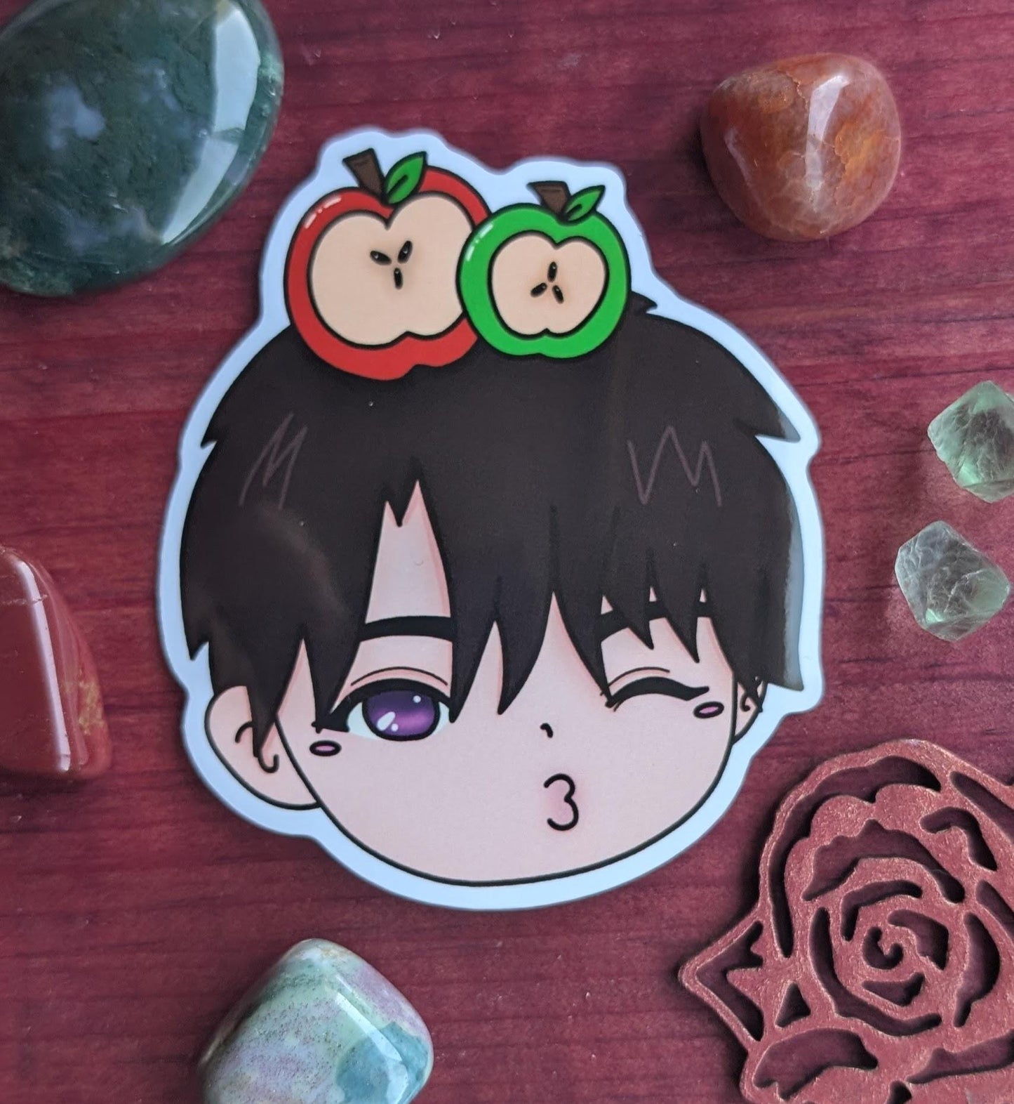 Love and Deepspace Caleb Apple Boys Vinyl Sticker