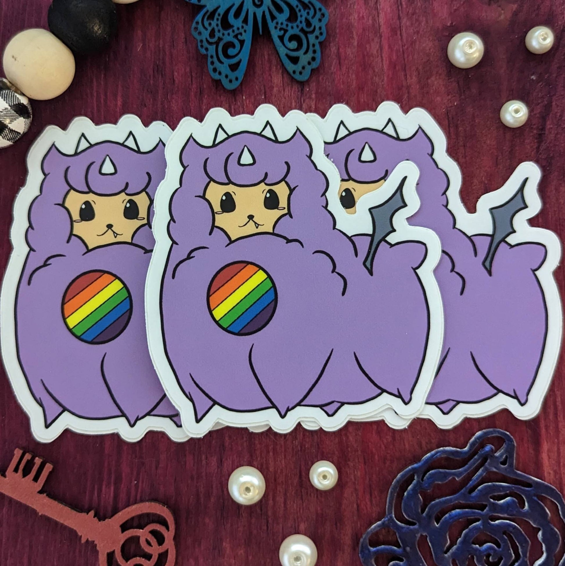 Dragpaca Dragon Alpaca Vinyl Sticker Kawaii