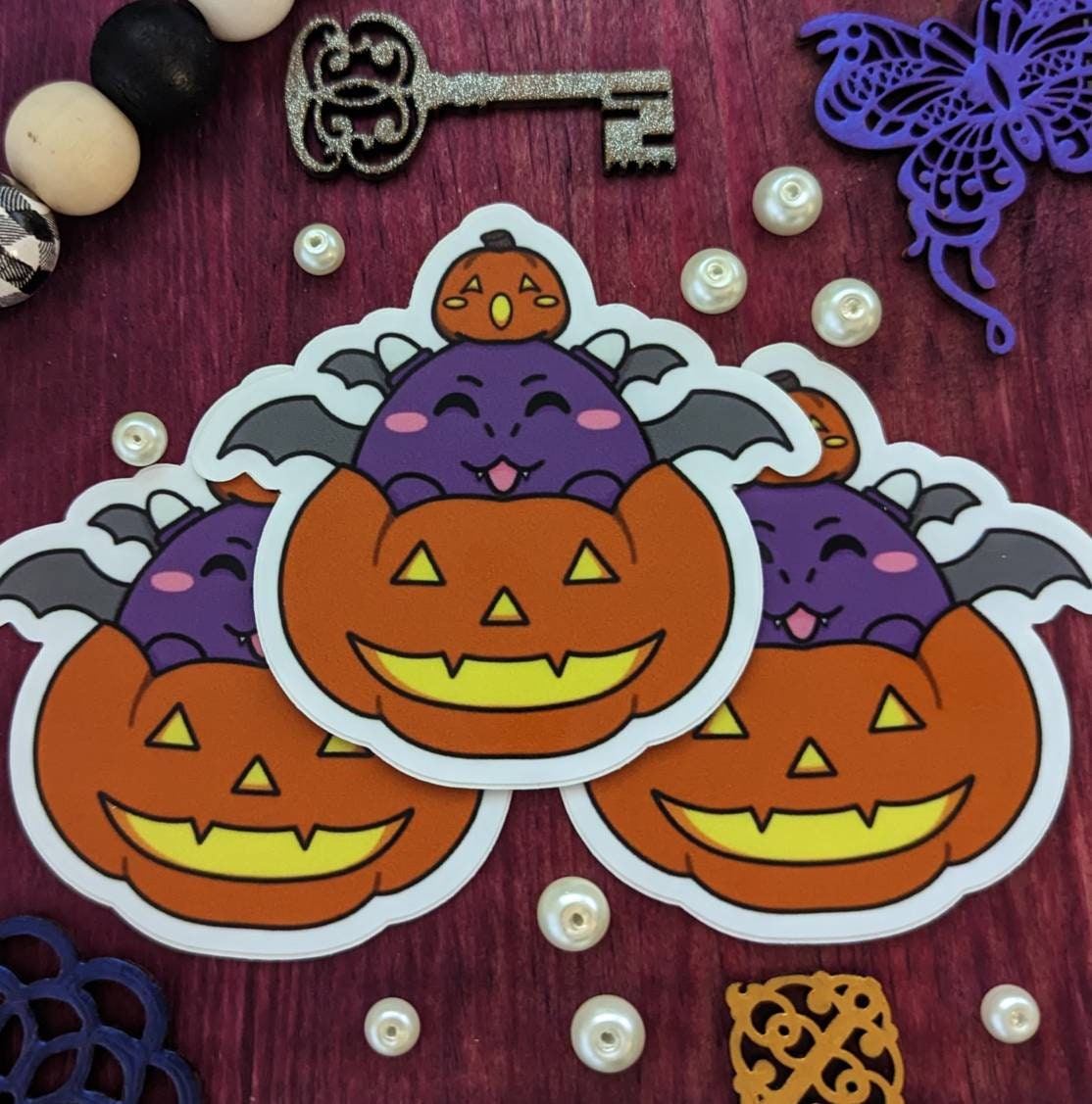 Kabochuu Pumpkin Dragon Kawaii Sticker