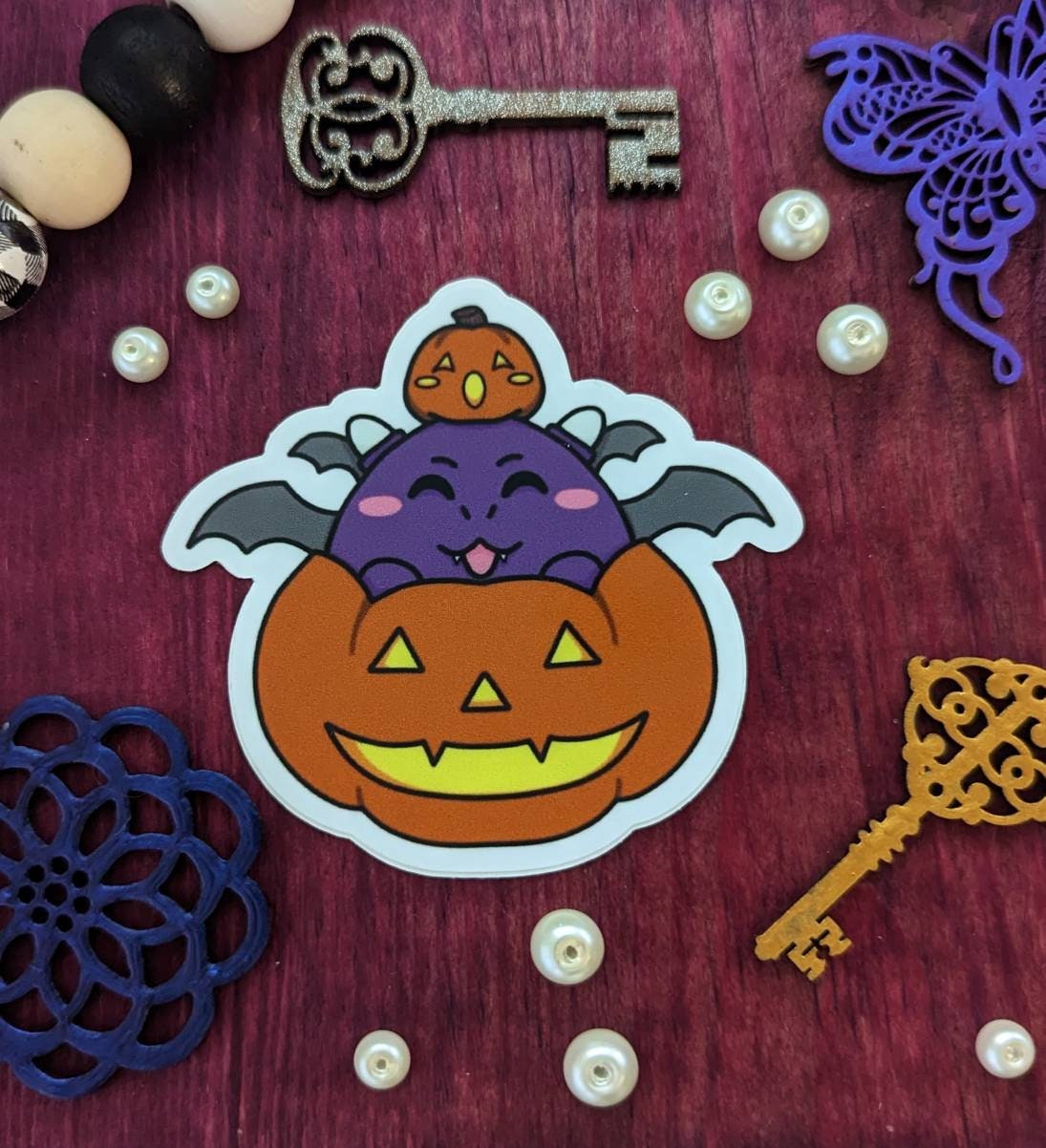 Kabochuu Pumpkin Dragon Kawaii Sticker