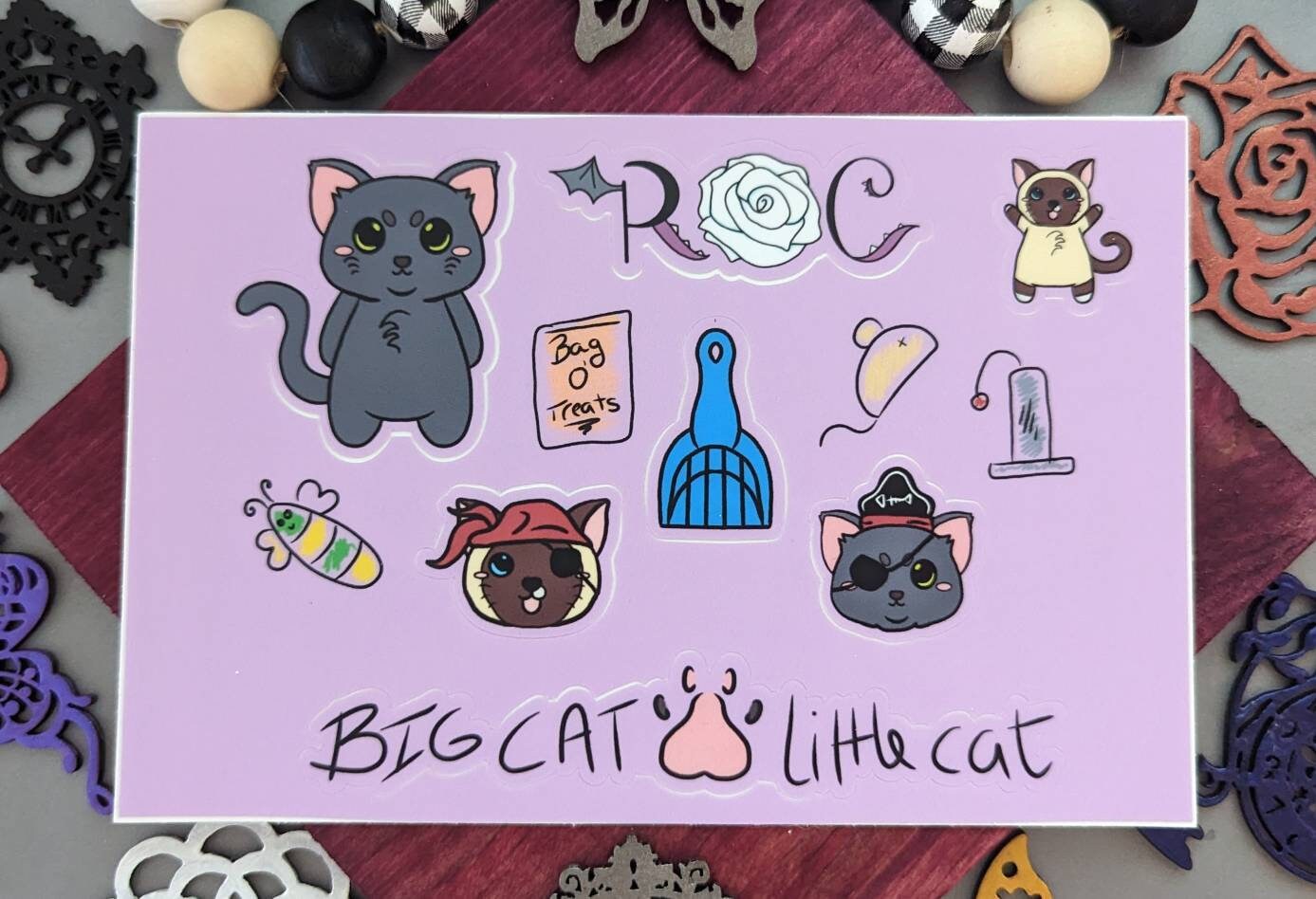 Big Cat | Little Cat - Cat Brothers Sticker Sheet